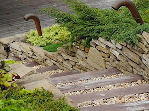 Ogród z tarasem - Ogród, styl nowoczesny - zdjęcie od Pracownia Projektowa Architektury Krajobrazu Januszówka