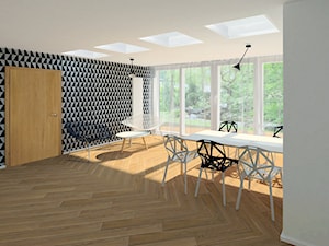 Projekt wnętrz Lipowa - Jadalnia, styl minimalistyczny - zdjęcie od Pracownia Projektowa Architektury Krajobrazu Januszówka