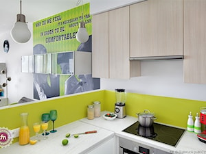 Otwarta kuchnia, styl minimalistyczny - zdjęcie od Fabryka Nastroju Izabela Szewc