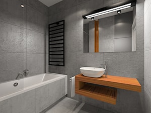 Z pepitką - Średnia bez okna jako pokój kąpielowy łazienka, styl minimalistyczny - zdjęcie od Fabryka Nastroju Izabela Szewc
