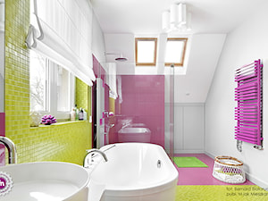 Ożywczy salon kąpielowy - Łazienka, styl minimalistyczny - zdjęcie od Fabryka Nastroju Izabela Szewc