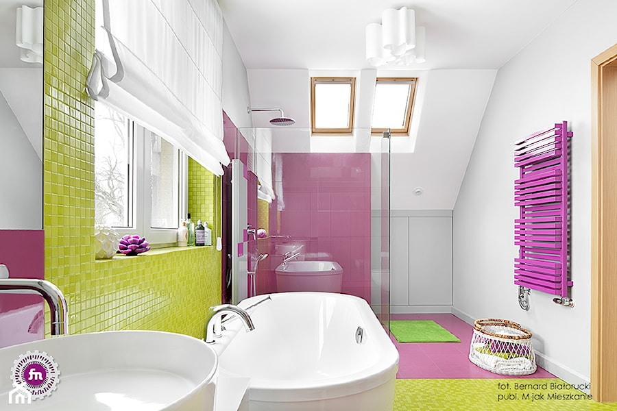 Ożywczy salon kąpielowy - Łazienka, styl minimalistyczny - zdjęcie od Fabryka Nastroju Izabela Szewc