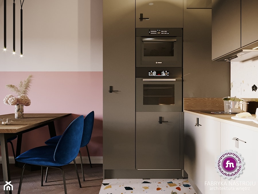 Nieduże mieszkanie na wynajem - Kuchnia, styl nowoczesny - zdjęcie od Fabryka Nastroju Izabela Szewc