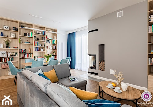 Mieszkanie z turkusem - Salon, styl minimalistyczny - zdjęcie od Fabryka Nastroju Izabela Szewc