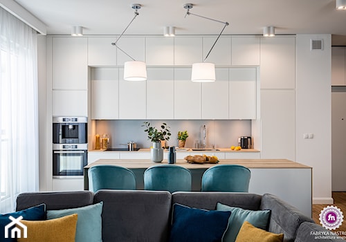 Mieszkanie z turkusem - Kuchnia, styl minimalistyczny - zdjęcie od Fabryka Nastroju Izabela Szewc