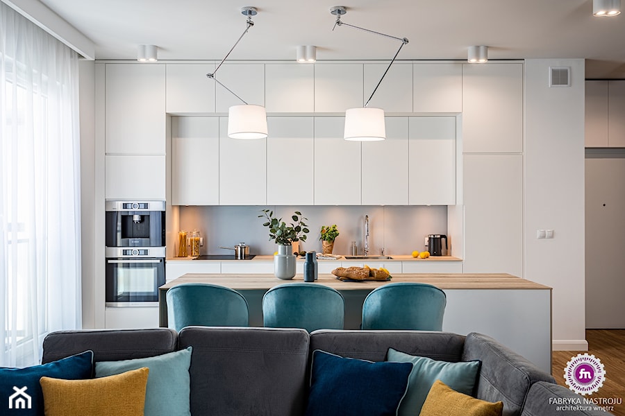 Mieszkanie z turkusem - Kuchnia, styl minimalistyczny - zdjęcie od Fabryka Nastroju Izabela Szewc