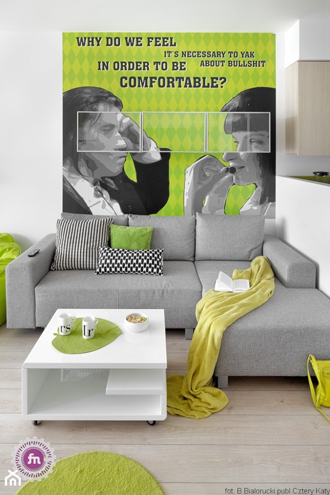 Ożywcza limonka - Salon, styl nowoczesny - zdjęcie od Fabryka Nastroju Izabela Szewc