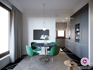 Mieszkanie w stylu glamour - Jadalnia, styl glamour - zdjęcie od Fabryka Nastroju Izabela Szewc