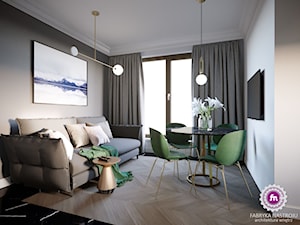 Mieszkanie w stylu glamour - Salon, styl glamour - zdjęcie od Fabryka Nastroju Izabela Szewc