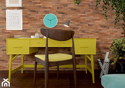 Aranżacje - Średnie z sofą biuro, styl nowoczesny - zdjęcie od Elkamino Dom