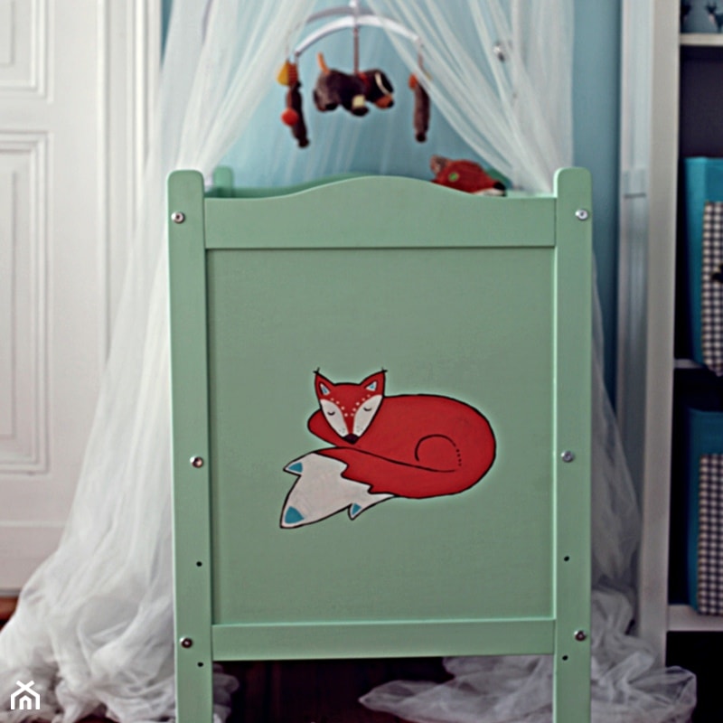 łóżeczko kołyska od lululaj lis miętowy - zdjęcie od Aleksandra Wołkowska - Homebook