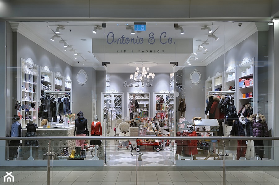Sklep Antonio & Co. - Wnętrza publiczne, styl glamour - zdjęcie od A+D Retail Store Design