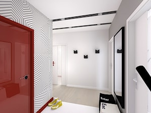 Projekt mieszkania dla singla - Hol / przedpokój, styl nowoczesny - zdjęcie od Free Form Pracownia Architektoniczna