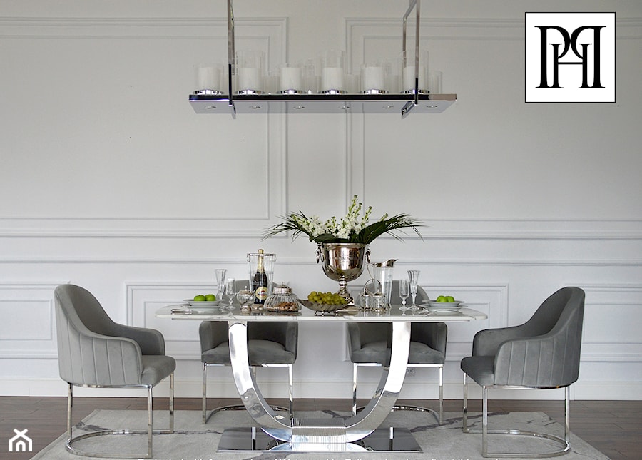 Nowoczesne oświetlenie - srebrny rustykalny nowoczesny żyrandol w stylu Glamour - zdjęcie od PRIMAVERA-HOME.COM