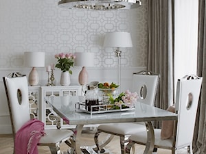 Apartament w stulu Nowojorskim - luksusowe wnetrza: salon, sypialnia - Jadalnia, styl glamour - zdjęcie od PRIMAVERA-HOME.COM