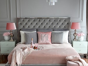 Tapicerowane nowoczesne łóżko w stylu Glamour - zdjęcie od PRIMAVERA-HOME.COM