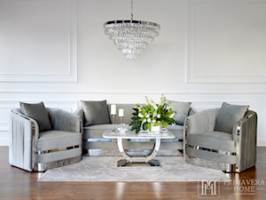 Salon w stylu glamour - meble wypoczynkowe - nowoczesna sofa fotel glamour - zdjęcie od PRIMAVERA-HOME.COM