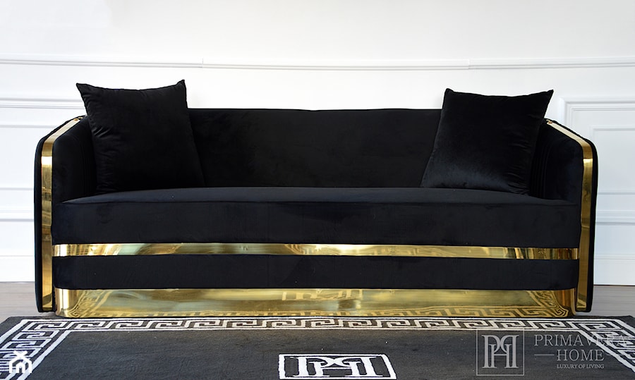 Salon w stylu glamour - meble wypoczynkowe - nowoczesna sofa fotel glamour - zdjęcie od PRIMAVERA-HOME.COM