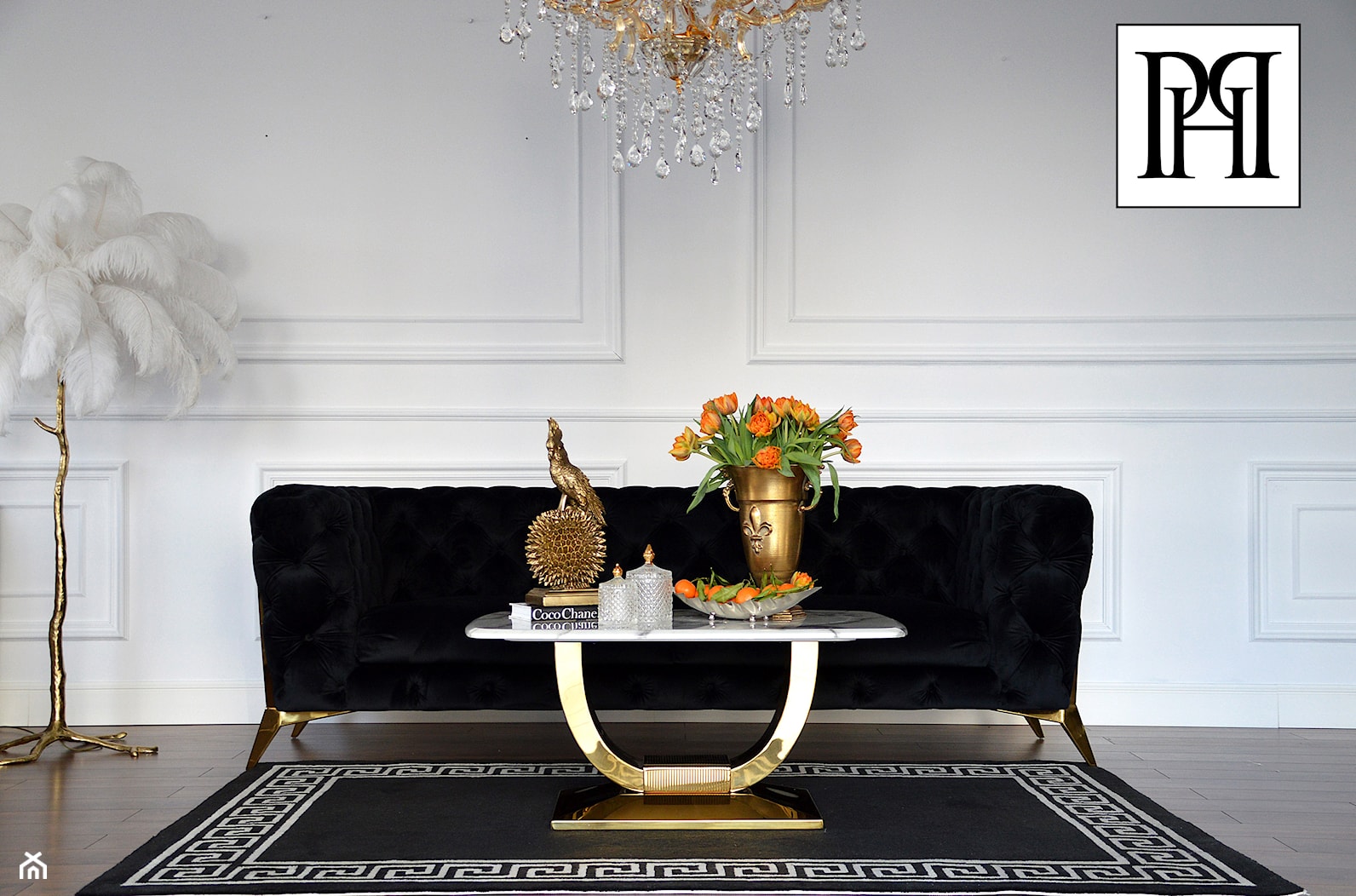 Elagancki stylowy Dywan w stylu Glamour - nowoczesne dywany - zdjęcie od PRIMAVERA-HOME.COM - Homebook