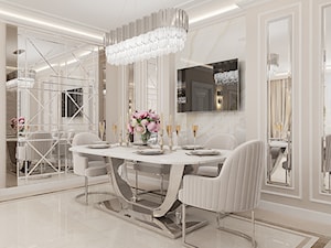 Apartament w stulu Glamour - luksusowe wnetrza: salon, sypialnia, kuchnia, łazie