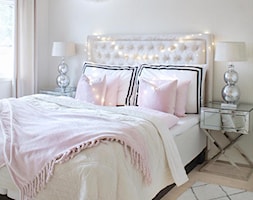 Inspiracje w styłu nowojorskim i glamour: meble tapicerowane i lustrzane - Średnia beżowa sypialnia, ... - zdjęcie od PRIMAVERA-HOME.COM - Homebook