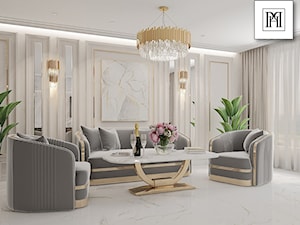 Nowoczesny salon w stylu Glamour - zdjęcie od PRIMAVERA-HOME.COM