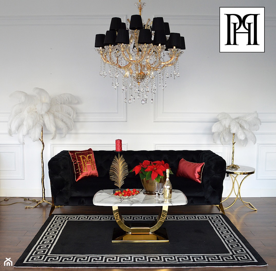 Nowoczesne oświetlenie - złoty kryształowy żyrandol w stylu Glamour - zdjęcie od PRIMAVERA-HOME.COM - Homebook