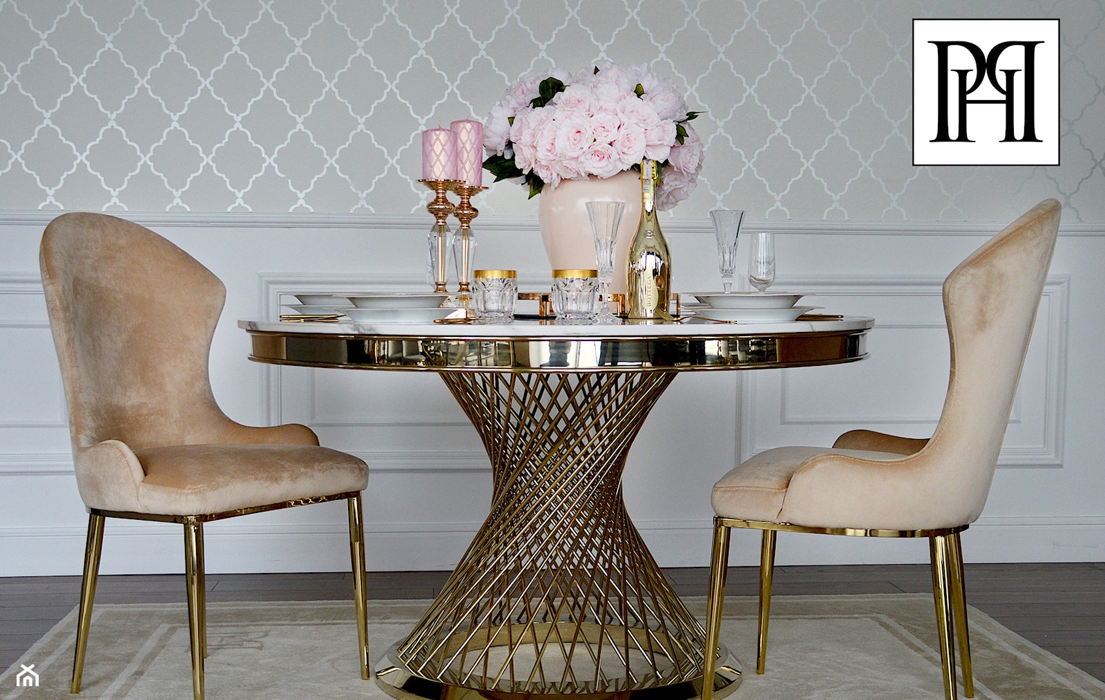 Meble tapicerowane - krzesło w stylu Glamour - zdjęcie od PRIMAVERA-HOME.COM - Homebook
