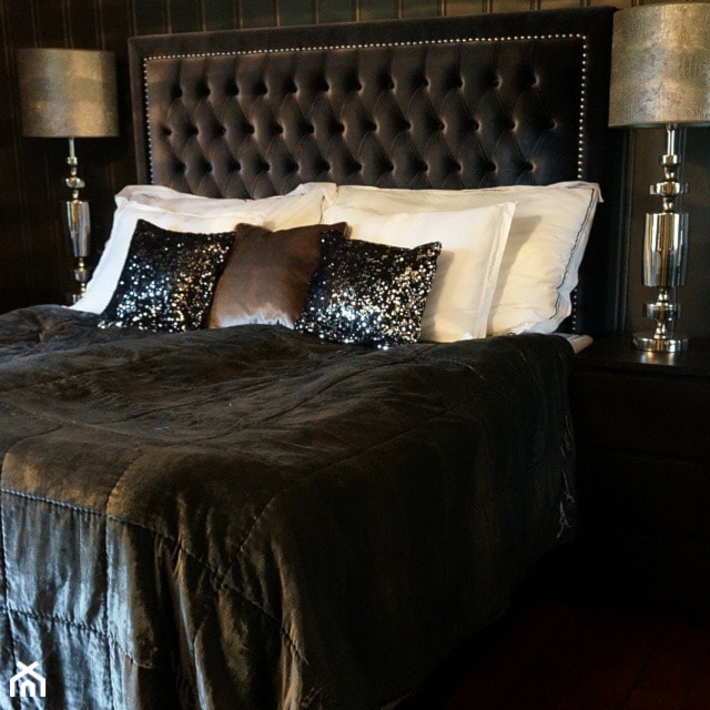 Łóżka tapicerowane w stylu nowojorskim i glamour - Sypialnia, styl glamour - zdjęcie od PRIMAVERA-HOME.COM - Homebook