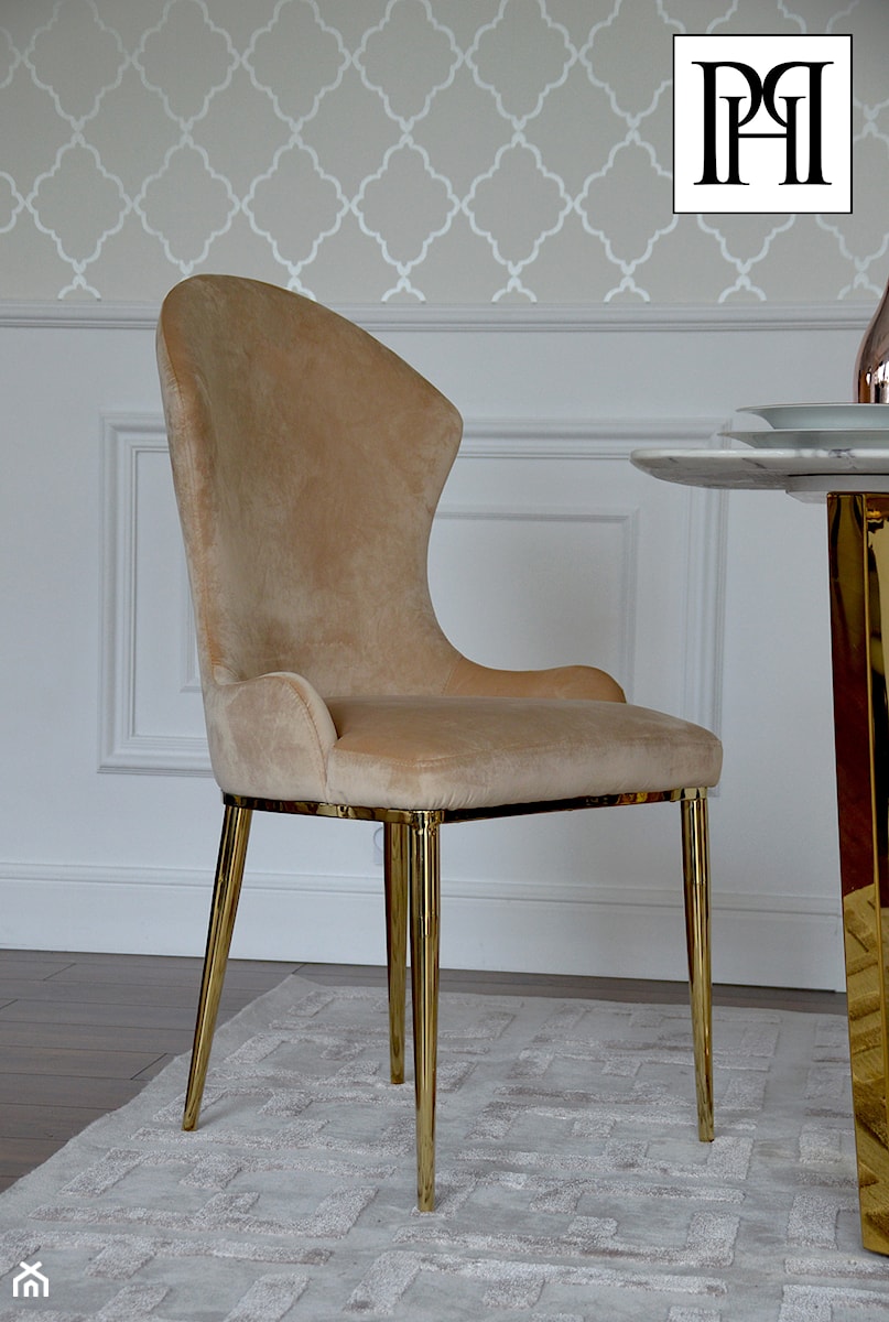 Meble tapicerowane w stylu Glamour - nowoczesne eleganckie krzesła do jadalni - zdjęcie od PRIMAVERA-HOME.COM