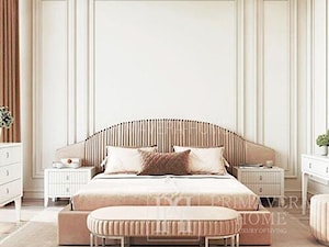 Sypialnia w stylu klasycznym - meble tapicerowane łóżko - zdjęcie od PRIMAVERA-HOME.COM