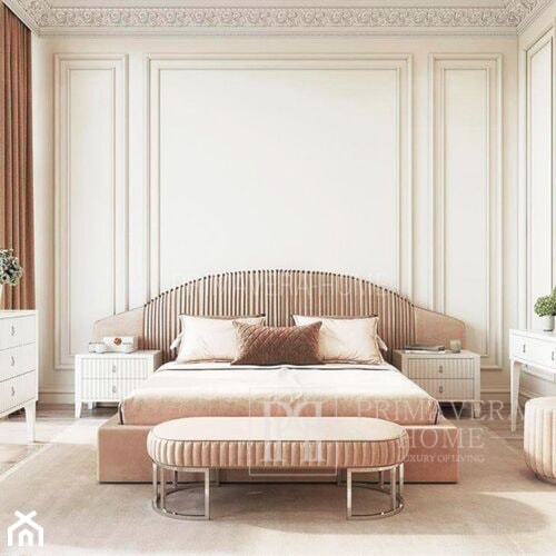 Sypialnia w stylu klasycznym - meble tapicerowane łóżko - zdjęcie od PRIMAVERA-HOME.COM