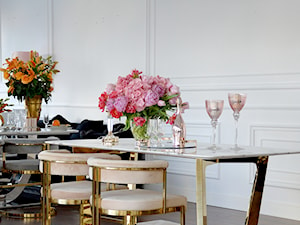 Krzesła stół glamour do jadalni - jadalnia w stylu glamour - zdjęcie od PRIMAVERA-HOME.COM