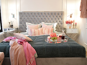 Łóżko sypialniane w stylu nowojorskim. - zdjęcie od PRIMAVERA-HOME.COM