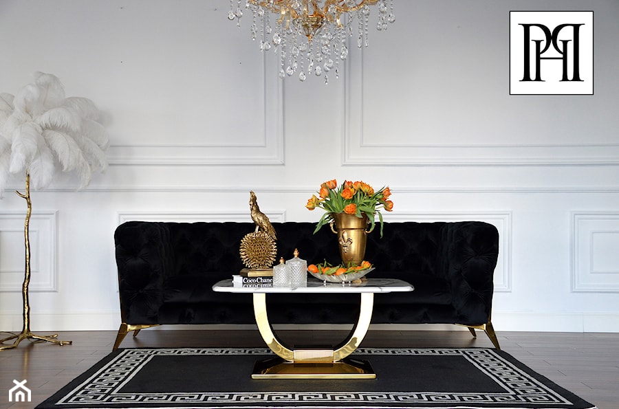 Tapicerowana nowoczesna sofa w stylu Glamour - zdjęcie od PRIMAVERA-HOME.COM
