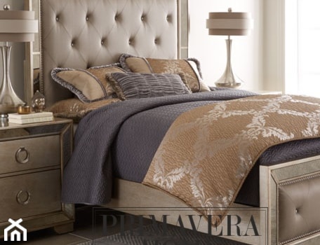 Łóżko tapicerowane lustrzane nowoczesne styl nowojorski glamour HOLLYWOOD - zdjęcie od PRIMAVERA-HOME.COM