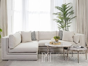 Salon w stylu klasycznym - meble tapicerowane sofa narożnik glamour - zdjęcie od PRIMAVERA-HOME.COM