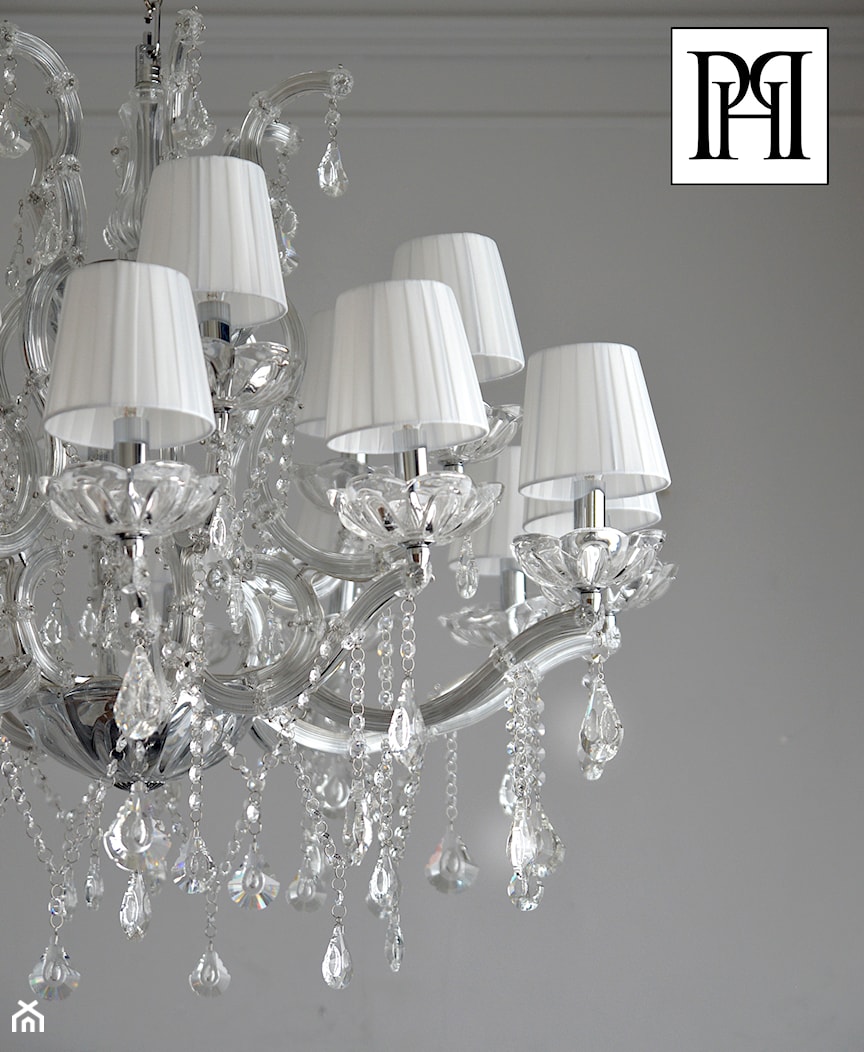 Oświetlenie - klasyczny elegancki kryształowy żyrandol w stylu Glamour - zdjęcie od PRIMAVERA-HOME.COM - Homebook