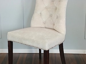 Krzesła tapicerowane z kplatką w stylu Prowansalskim Shabby chic - Jadalnia, styl prowansalski - zdjęcie od PRIMAVERA-HOME.COM