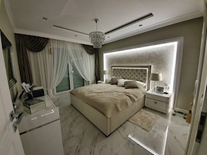 Nowoczesna sypialnia w stylu Glamour - aranżacja klientki Primavera Home - zdjęcie od PRIMAVERA-HOME.COM