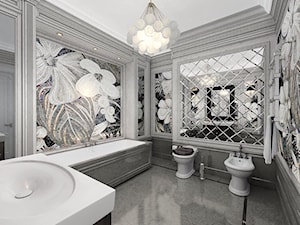Wnętrza w stulu nowojorskim. Meble lustrzane i tapicerowane z naszej oferty. - Łazienka, styl glamour - zdjęcie od PRIMAVERA-HOME.COM
