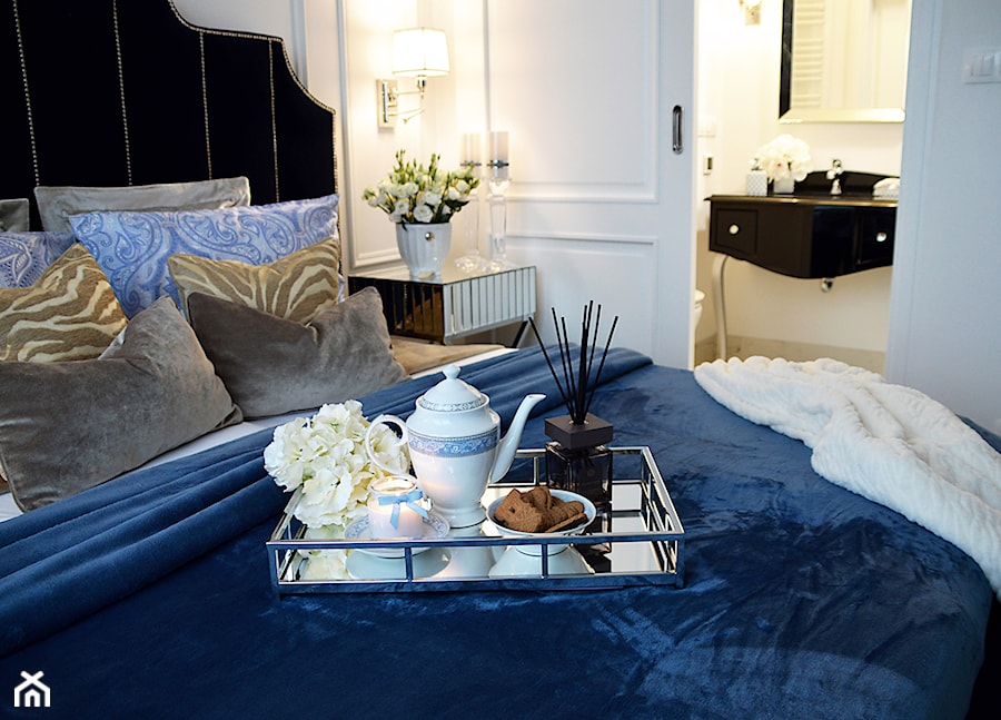 Łóżko sypialniane w stylu nowojorskim - zdjęcie od PRIMAVERA-HOME.COM