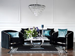 Nowoczesna sofa glamour - salon w stylu glamour - meble wypoczynkowe - zdjęcie od PRIMAVERA-HOME.COM