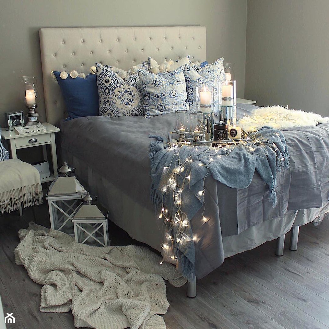 Classic Łóżko tapicerowane pikowane chesterfield szare, białe 140*200, 160*200, 180*200 - zdjęcie od PRIMAVERA-HOME.COM - Homebook