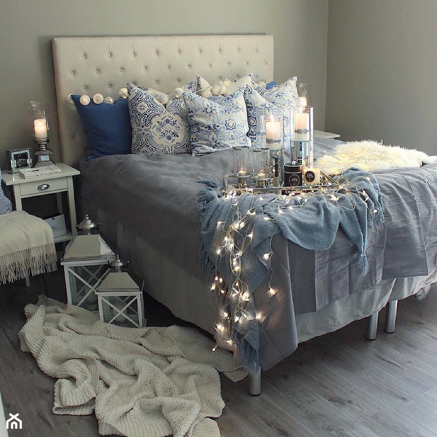 Classic Łóżko tapicerowane pikowane chesterfield szare, białe 140*200, 160*200, 180*200 - zdjęcie od PRIMAVERA-HOME.COM