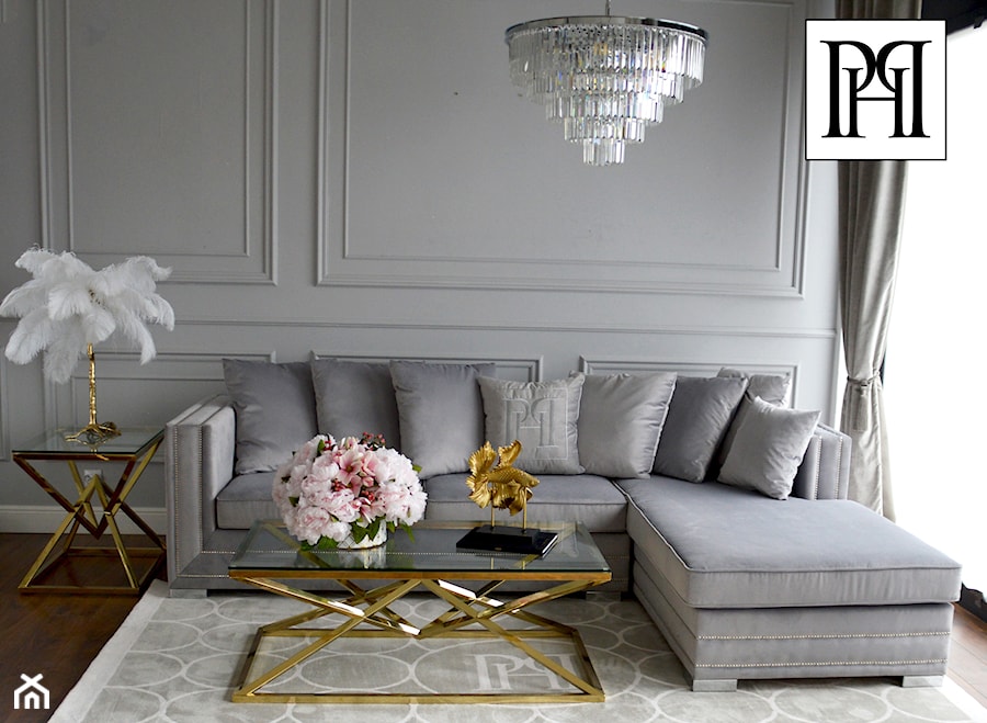 Sofa w stylu Glamour - elegancki salon - zdjęcie od PRIMAVERA-HOME.COM