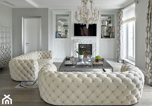 Nowoczesna sofa pikowana chesterfield w stylu glamour Gabriela - zdjęcie od PRIMAVERA-HOME.COM