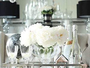 Taca lustrzana prostokątna, srebrna, glamour - zdjęcie od PRIMAVERA-HOME.COM