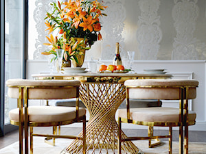 Nowoczesne krzesło stół glamour - jadalnia w stylu glamour - zdjęcie od PRIMAVERA-HOME.COM