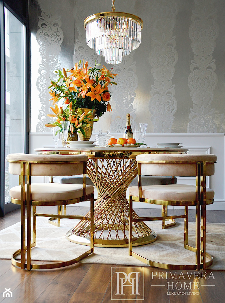 Nowoczesne krzesło stół glamour - jadalnia w stylu glamour - zdjęcie od PRIMAVERA-HOME.COM - Homebook